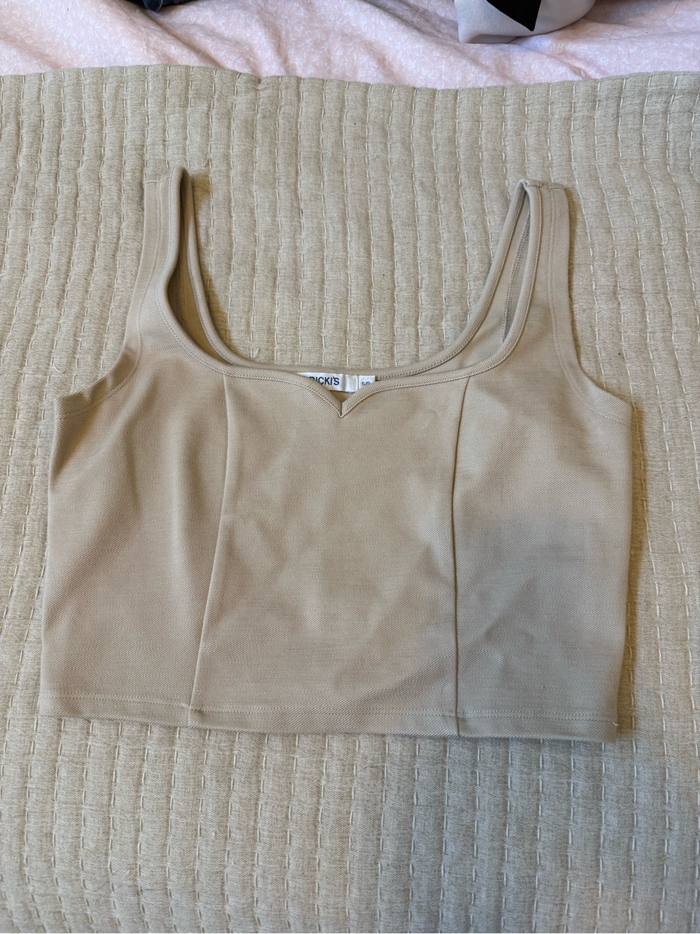 Ricki's Neutral Beige Cropped Tank Camisole